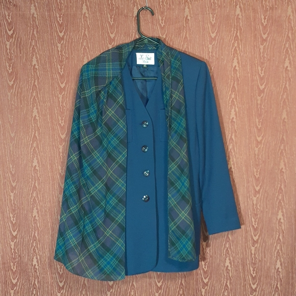 LE SUIT PETITE 3 PIECE SKIRT SET BUSINESS/DINNER/CHURCH/FORMAL WOMEN'S 10P - Picture 3 of 7